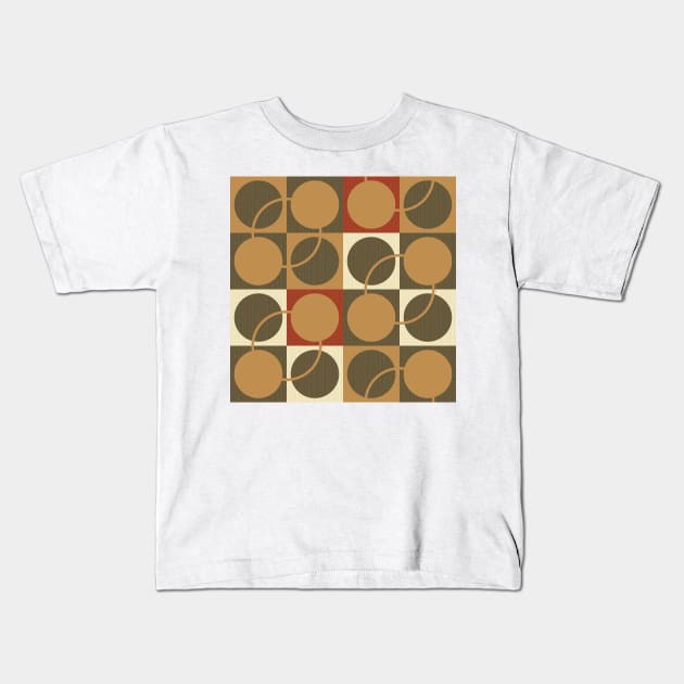 Yellow and green circles – small scale Kids T-Shirt by colorofmagic